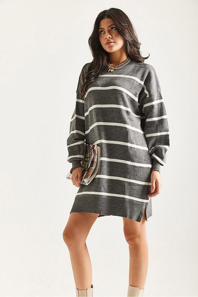 İKLİM LİFE Striped Knitwear Tunic