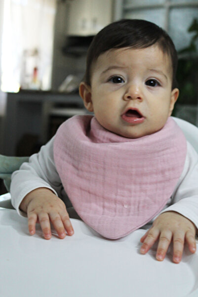 elibaby 100% Organic Cotton 8 Layer Multi Extra Soft Muslin Scarf Bib Powder ...