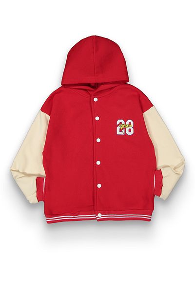 Harika KIDS Boy's 3 Thread Oversize Hooded College Jacket