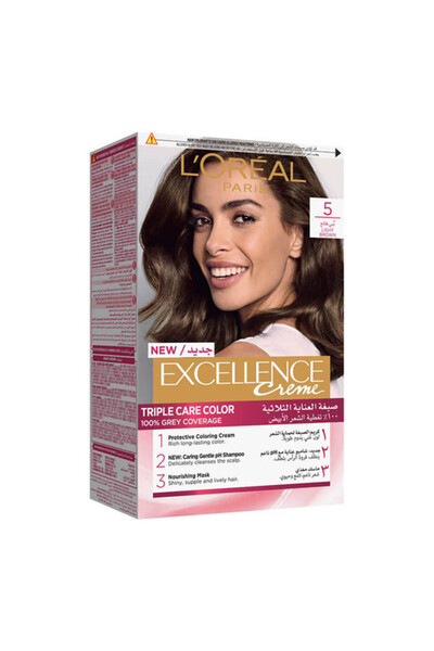 L'Oreal Paris التميز، 5.0 بني فاتح