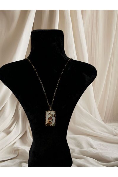 Çalıkaksesuar Stone Last Mermaid Tarot Necklace