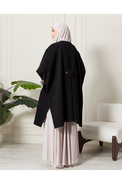 DİLNUVAR Poncho KRUVAZE scurt