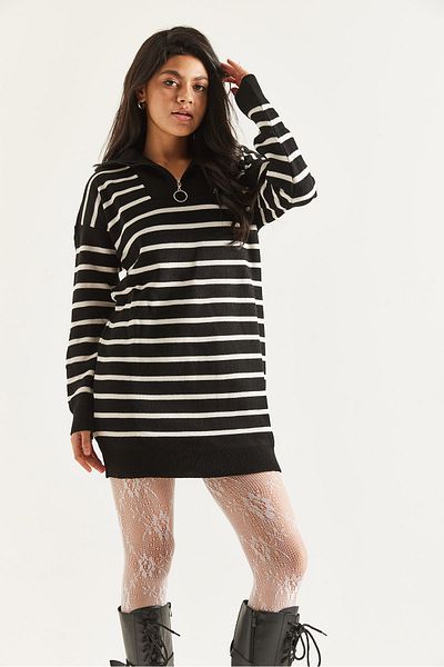İKLİM LİFE Striped Knitwear Tunic