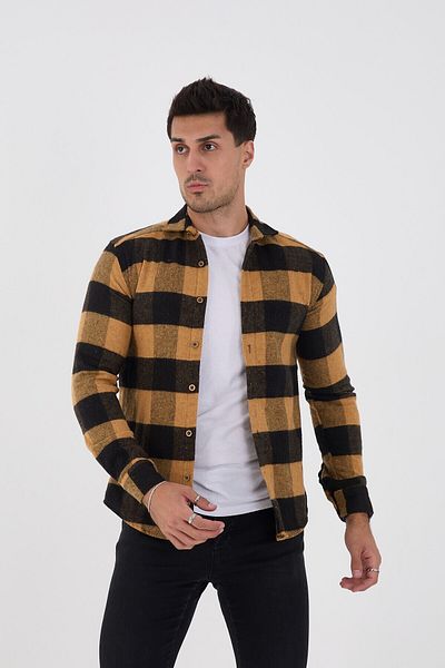 jack carisma Lumberjack Checked Slim Fit Men's Shirt