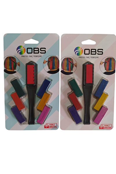 OBS 7 Renkli Taraklı Organik Saç Tebeşiri.