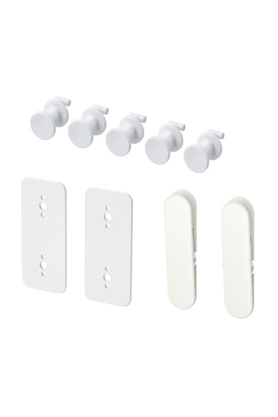 IKEA SKÅDIS çok amaçlı pano parçası, ataş, 9 PARÇA