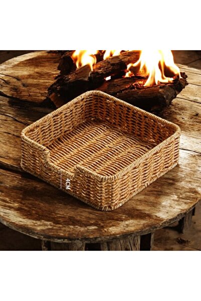 PEGA HOME Rattan Square Napkin Holder