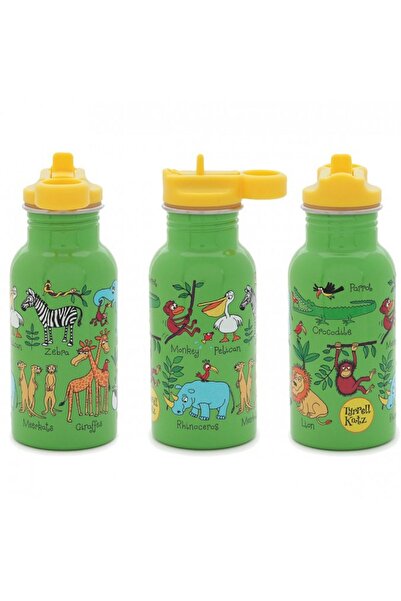 Tyrrell Katz 400 ml Stainless Steel Flask - Jungle with Straw