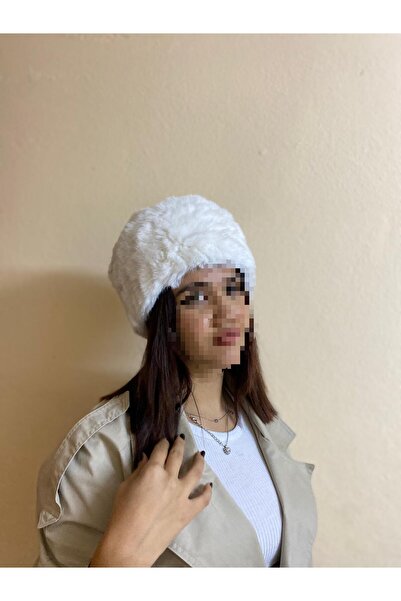 sema aksesuar New Trend Furry Plush Heart Hat - Gift - Winter Faux Fur Russian Heart Plush Hat