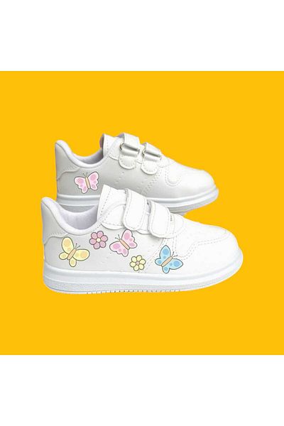 amazoondesing Pantofi sport pentru fete cu imprimeu margarete fluture dulce
