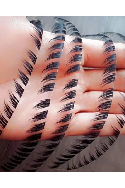 5D Kirpik Ekspres Kirpik; Fox Kirpik; tilki efekti kirpik; ipli kirpik;cat eyes kirpik; 12mm 4ip