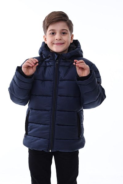minitrends Haina impermeabila Jesika din fibra de stofa I?ncrustare fleece de calitate premium pentru baieti cu gluga