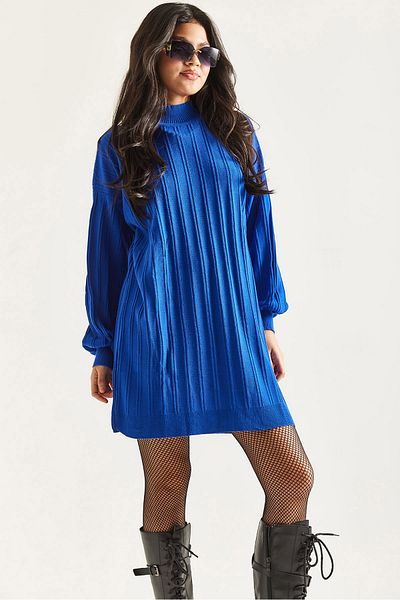 İKLİM LİFE Corded Knitwear Tunic