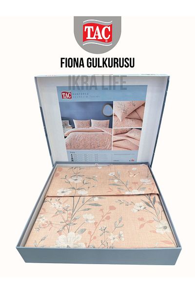 Taç Σετ διπλό παπλωματοθήκη Fiona gulsuit Ranforce 200x220