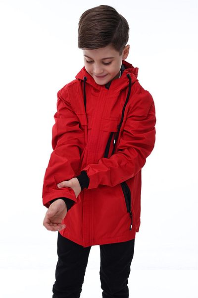 minitrends Waterproof Memory Fabric Inner Lined Premium Quality Boys Hooded Raincoat