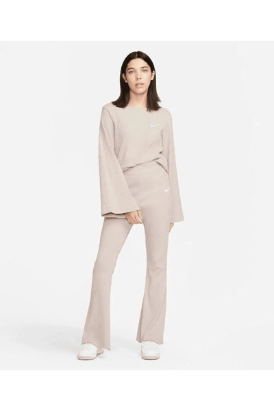 Nike Sportswear Yüksek Belli Fitilli Jarse Kadın Eşofman Altı Dv7868-272