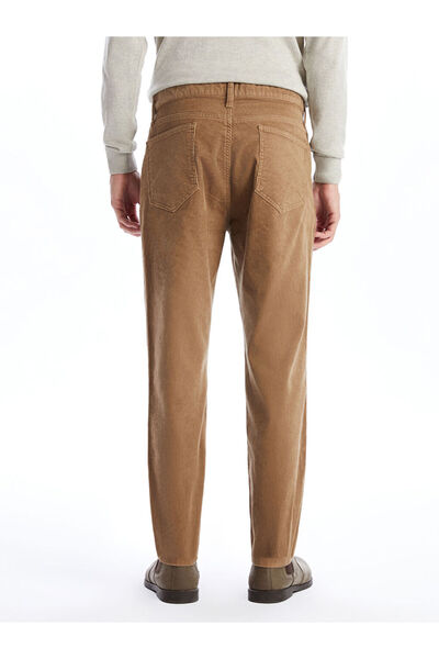 LC Waikiki Brown Standard Fit Velvet Men's Chino Pants