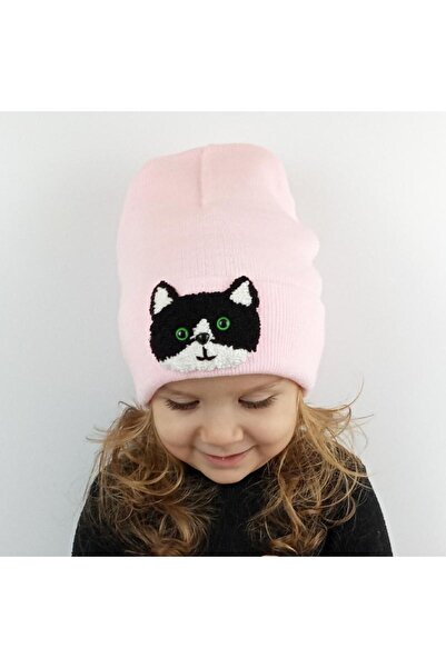 woodycord Beretă pentru copii și adolescenți cu pisică