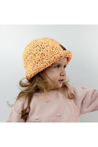 woodycord Ručno pletena dečija kapa Pliš