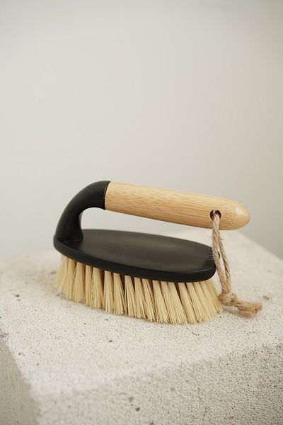 Dekorzdükkan Bamboo Multipurpose Brush - Cleaning Brush, Scrubbing Brush or Vegetable Brush 04