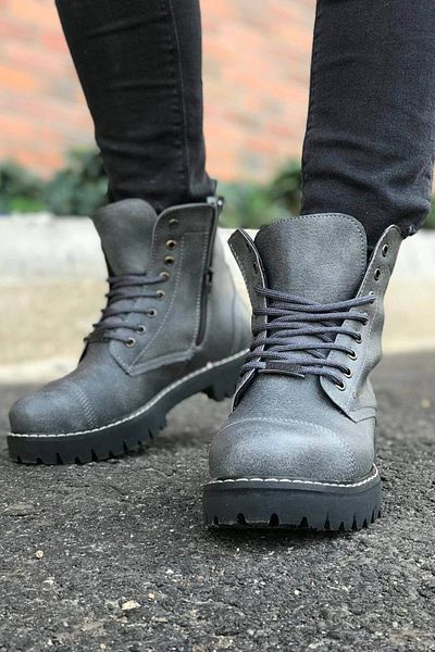 Chekich Αντρικά Μποτάκια Anthracite