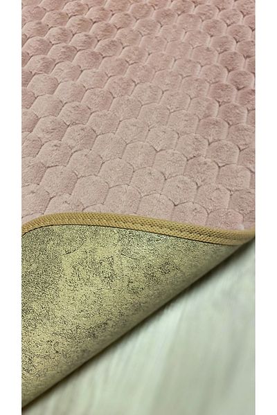 FeelHome Αντιολισθητική βάση Willow, Super Absorbent Σετ πατάκι μπάνιου 2 τεμαχίων Ροζ
