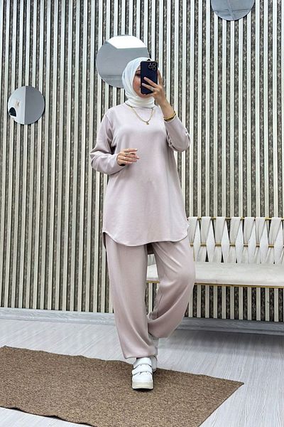 HİFADEN Women's Modal Fabric Shalwar Double Set