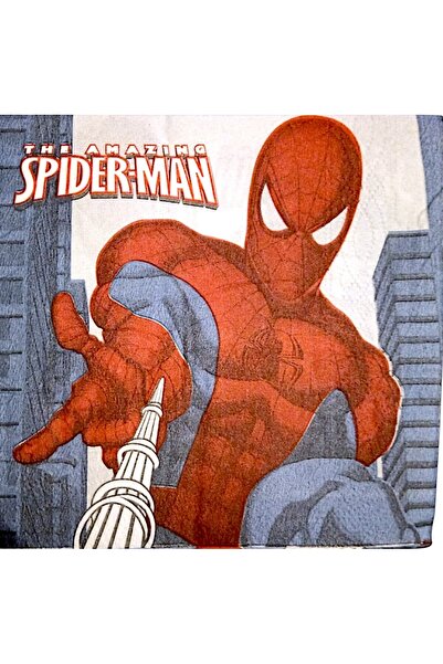 Cadde Süs مناديل عيد ميلاد بشخصية سبايدرمان ومناديل ذات طبقة مزدوجة ذات طابع خاص