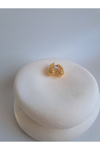 BHR AKSESUAR Gold Drop Earrings