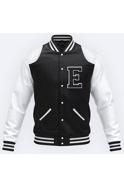 Edizen Waiting for Printed Oversize Premium Lined Bomber College Jacket 100% Cotton