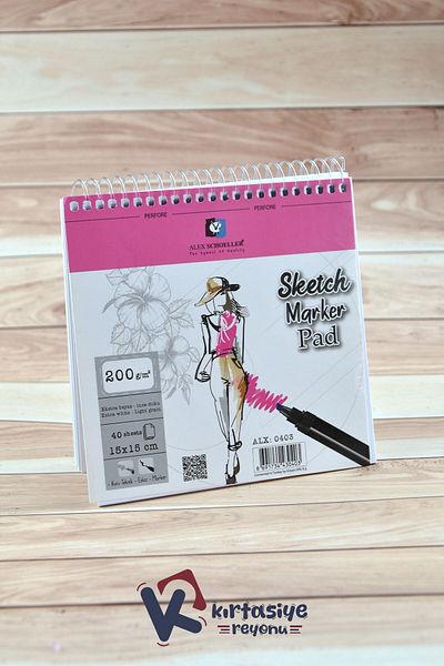 Kids Like Alex Schoeller 15X15 200 Gr 40 Sheets Sketchbook - with Czech Copy