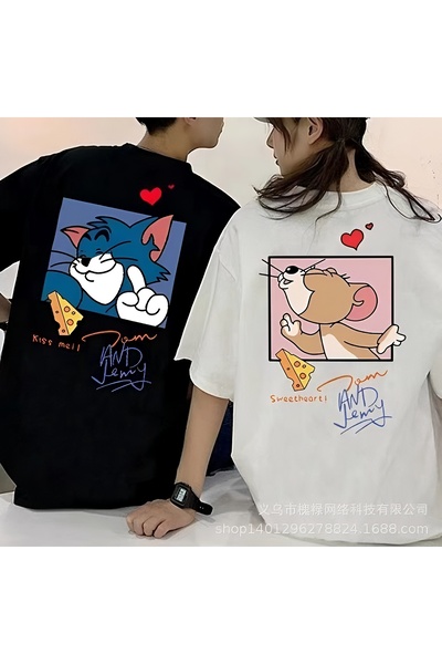 MAYDAY CULTURE Μπλουζάκια Tom and Jerry Couple Combination Lover