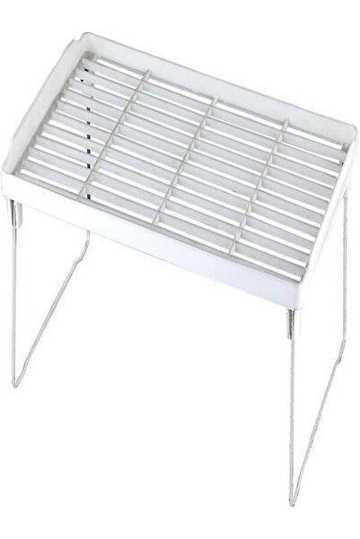 Online Kapında Dolap İçi Raf Düzenleyici, Metal Ayaklı Plastik Mutfak Rafı, T...