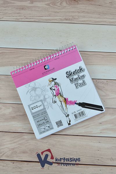 Kids Like Alex Schoeller 15X15 200 Gr 40 Sheets Sketchbook - with Czech Copy