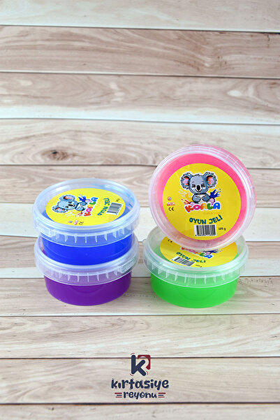 Kids Like كوالا 4x140 جرام 4 ألوان سلايم جاهز - سلايم - لا يلتصق باليد