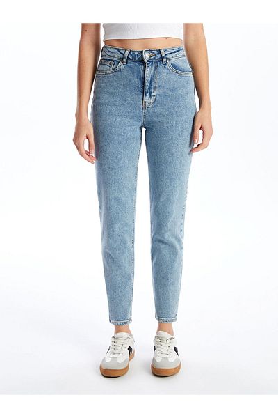 LC Waikiki Pantaloni de damă Mom Fit - W46189Z8