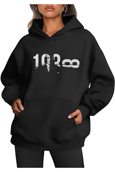 Edizen 2024 Custom Printed - Oversize Hooded Premium Cotton Sweatshirt