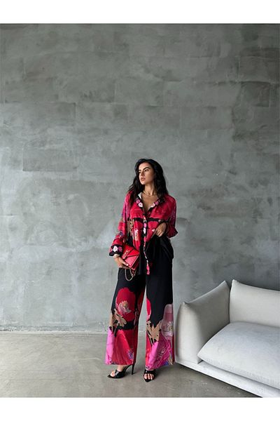 fiore fashion Imported Jessica Fabric Shirt & Pants 2 Pcs Set