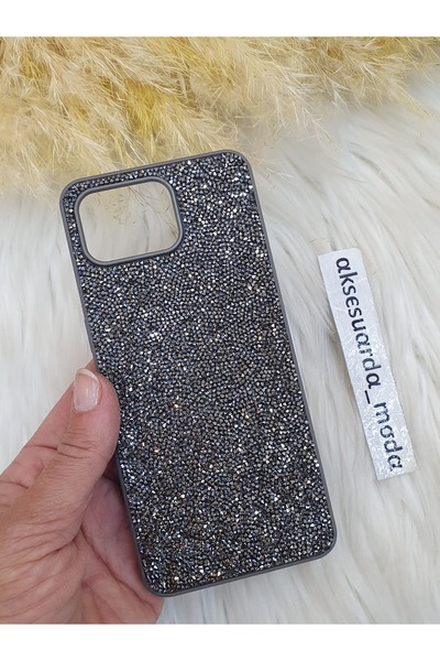 Aksesuarda Moda OPPO RENO 4 LİTE Uyumlu Lüks Swrovski Taşlı Kılıf