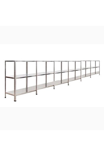 Roburack Her bölme 100 Kg taşır 3 Katlı 6 Lı Bitişik Çelik Galvaniz Arşiv Dep...