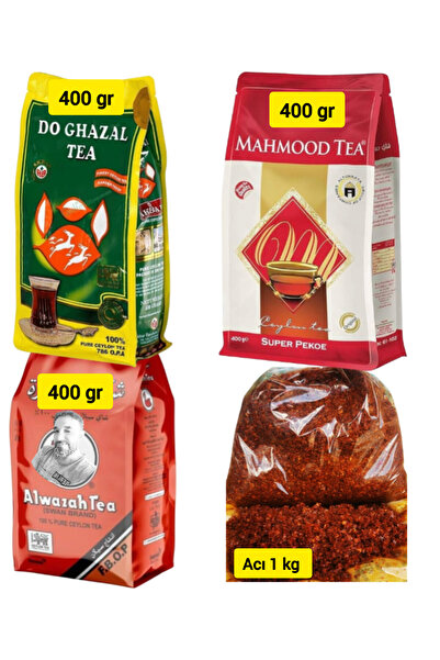 ALWAZAH TEA ithal cay 3 lü & Acılı (Pul Biber 1000 gram)