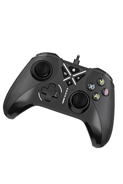 WOTOBE PC Kablolu USB Gamepad Windows 10/11 Uyumlu 3,5 mm Ses Jaklı Makro ve ...