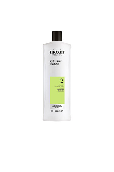Nioxin System 2 – Shampoo – Natürliches Haar Mit Fortgeschrittener Schwächung, 1000 ml