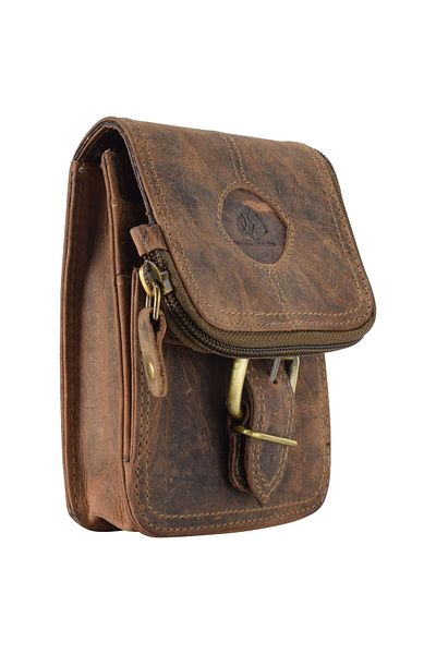 Greenburry Vintage Gürteltasche Leder 14,5 cm