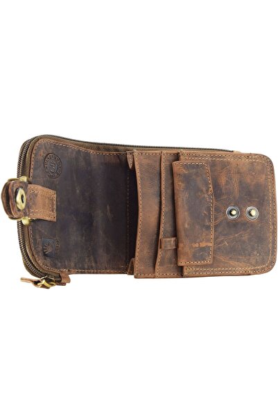 Greenburry Vintage Gürteltasche Leder 14,5 cm