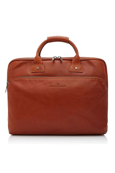 Castelijn & Beerens Firenze 45 cm RFID Leder Aktentasche - Notebook a Computer Fachı