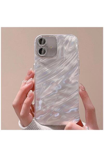 Zebana حافظة متوافقة مع هاتف ابل ايفون 16 بلس من السيليكون Zebana Dazz باللون...