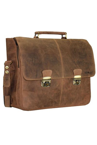 Greenburry Vintage Aktentasche Leder 42 cm notebook