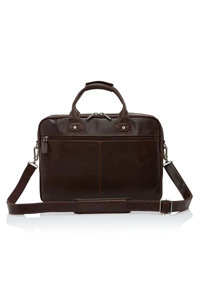 Castelijn & Beerens Firenze 43 cm RFID Leder Aktentasche – Fach für Laptop und Computer