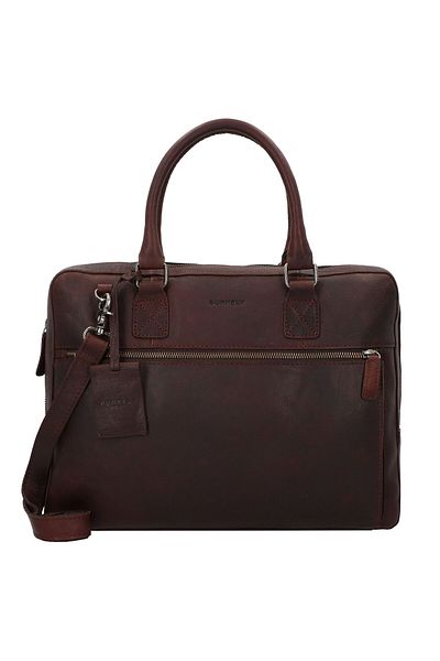 Burkely Starožitný notebook Avery Aktentasche Leder 38 cm